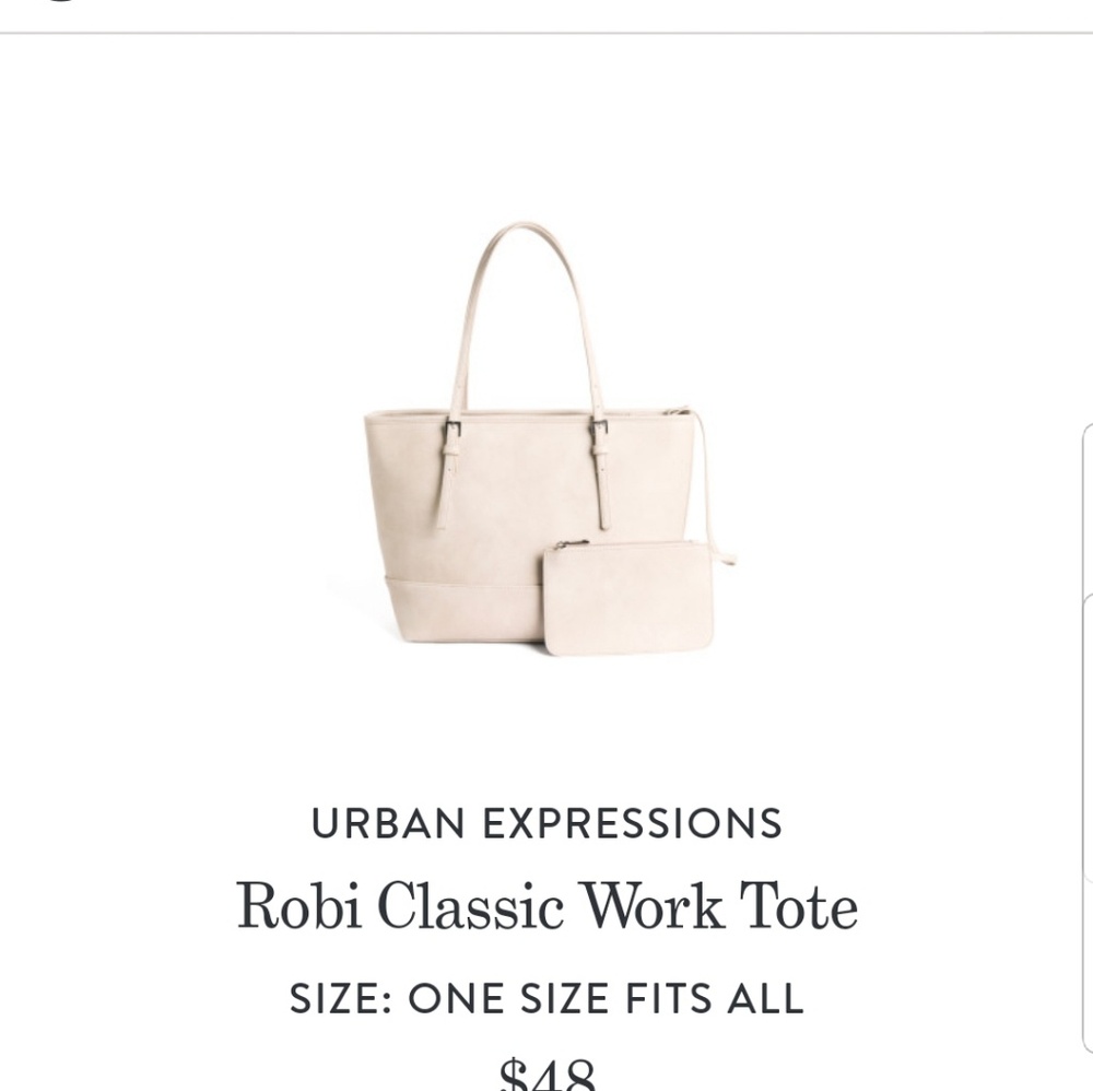 Urban Expressions Robi Classic Work Tote